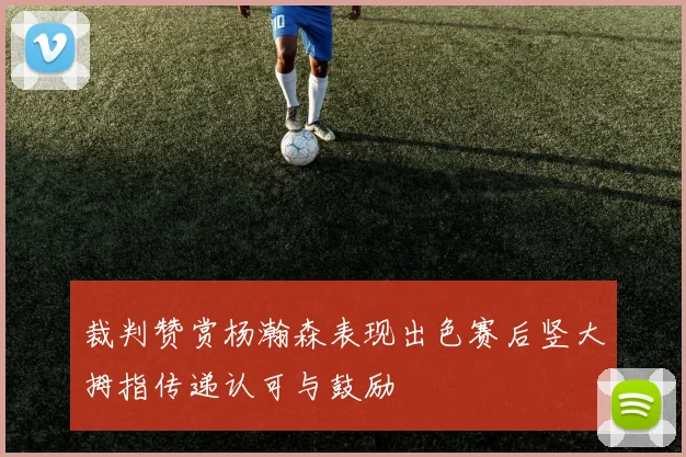 裁判赞赏杨瀚森表现出色赛后竖大拇指传递认可与鼓励